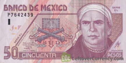 50 Mexican Pesos banknote (Series D)