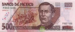 500 Mexican Pesos banknote (Series D)