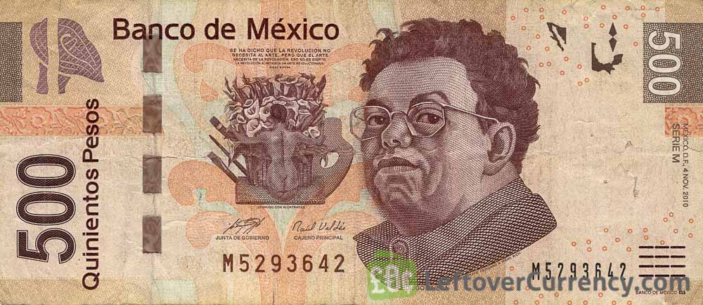 500 Mexican Pesos banknote (Series F) - Exchange yours for cash today