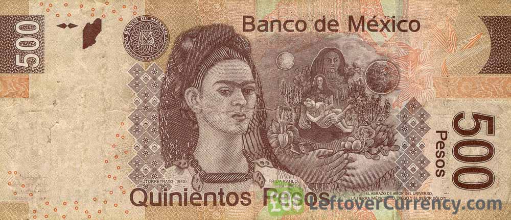 500 Mexican Pesos banknote (Series F) - Exchange yours for cash today