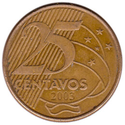 Brazil 25 Centavos coin