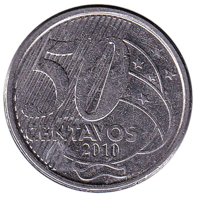 Brazil 50 Centavos coin