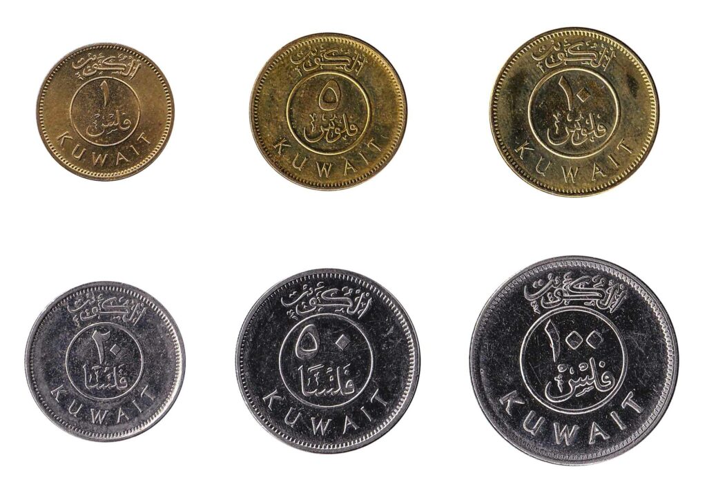 Kuwaiti dinar fils coins