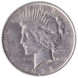 United States Peace silver dollar coin