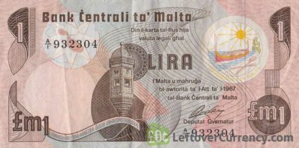 1 Maltese Lira banknote (3rd Series)