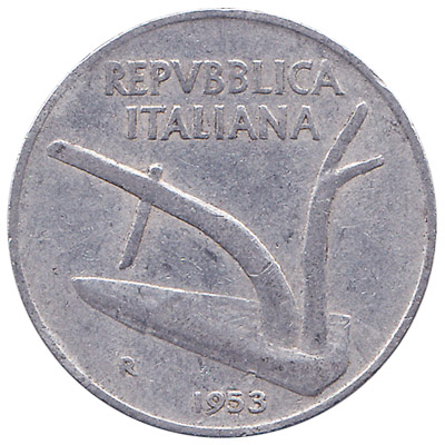 Great Short Lived Type Coin Details about   1955 ITALY 10 LIRE Italy Bin #E FREE SHIP AU 