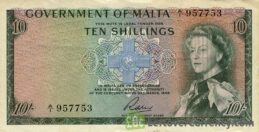 10 Shillings banknote (Government of Malta)