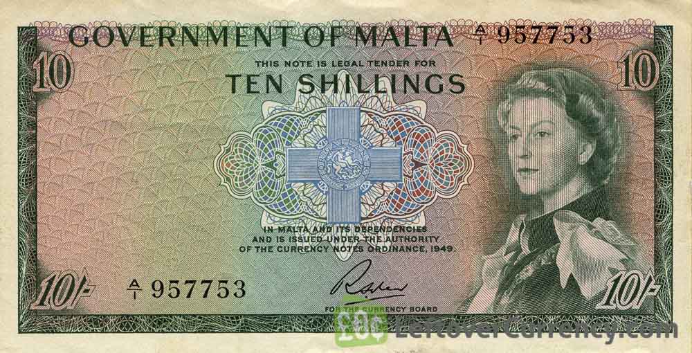 10 Shillings banknote (Government of Malta)