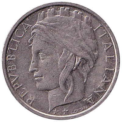 100 Italian Lire coin