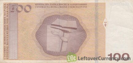 100 Konvertible Marks banknote Bosnian-Croatian (holographic thread)