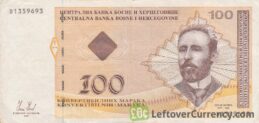 100 Konvertible Marks banknote Republika Srpska (2007-2008 version)