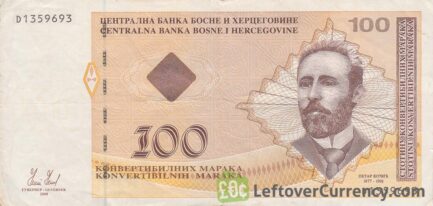 100 Konvertible Marks banknote Republika Srpska (2007-2008 version)