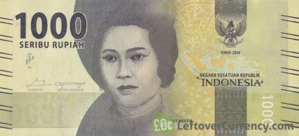 1000 Indonesian Rupiah banknote (2016 issue)