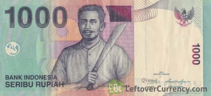 1000 Indonesian Rupiah banknote (Captain Pattimura)