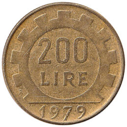 200 Italian Lire coin