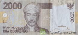 2000 Indonesian Rupiah banknote (Prince Antasari)