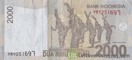 2000 Indonesian Rupiah banknote (Prince Antasari)
