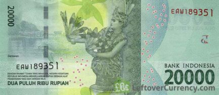 20000 Indonesian Rupiah banknote (2016 issue)