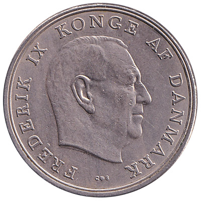 5 Danish Kroner coin Frederik IX