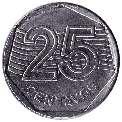 Brazil 25 Centavos coin first series