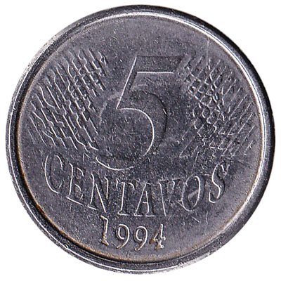 Brazil 5 Centavos coin first series