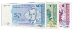 withdrawn Bosnia and Herzegovina banknotes