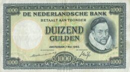 1000 Dutch Guilders banknote (Willem de Zwijger)