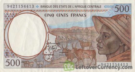 500 francs banknote Central African CFA (1992 to 2002 issue)