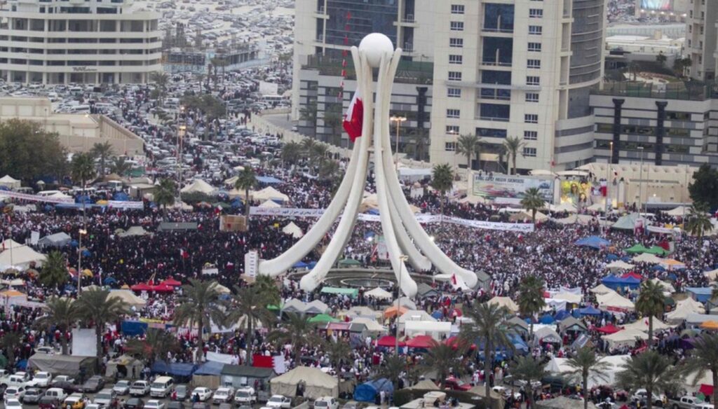 Bahrain uprising on the Pearl Roundabout