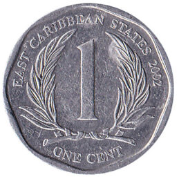 1 cent coin East Caribbean States