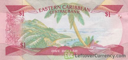 1 Eastern Caribbean dollar banknote (Swordfish)