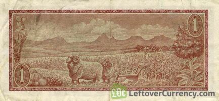 1 South African Rand banknote (van Riebeeck framed)