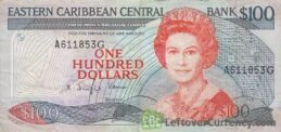 100 Eastern Caribbean dollars banknote (Swordfish)