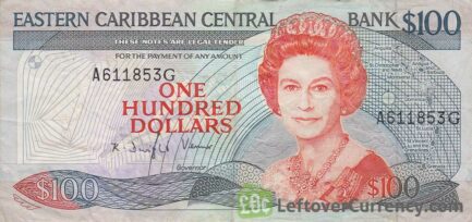 100 Eastern Caribbean dollars banknote (Swordfish)