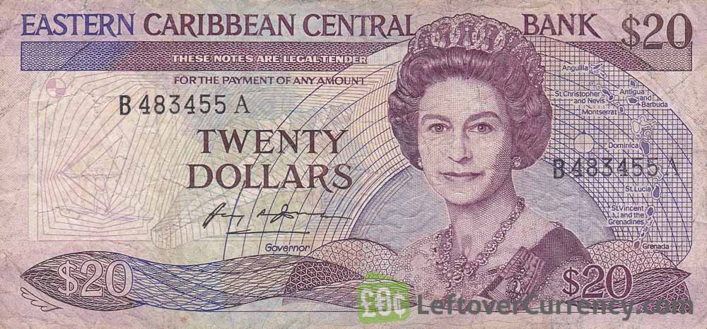 20 Eastern Caribbean dollars banknote (Swordfish)