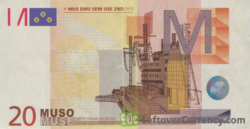 20 Muso banknote Bank of Muse obverse