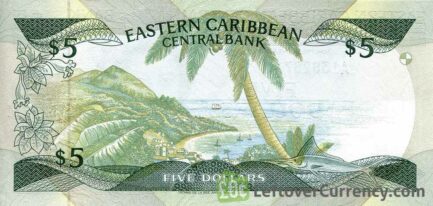 5 Eastern Caribbean dollars banknote (Swordfish)