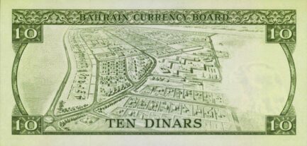 Bahrain Currency Board 10 Dinars banknote (First Issue)