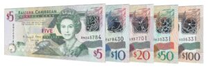 current Eastern Caribbean dollar banknotes