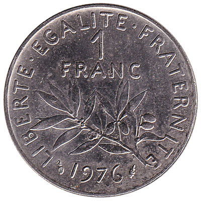 France 1 Franc coin