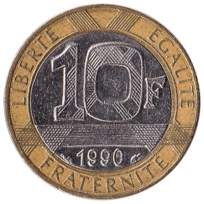 France 10 Franc coin