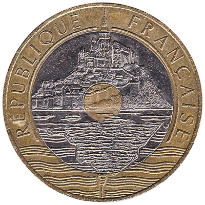 France 20 Franc coin