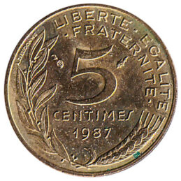 France 5 centimes coin