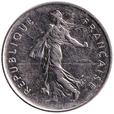 France 5 Franc coin