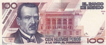 100 Nuevos Pesos banknote Mexico (Plutarco Elías Calles)