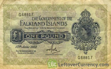 1 Pound banknote Falkland Islands (1967-1982 issue)