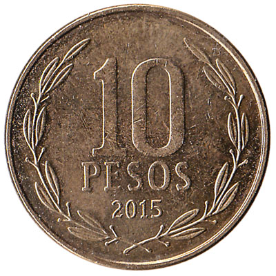 10 Chilean Pesos coin