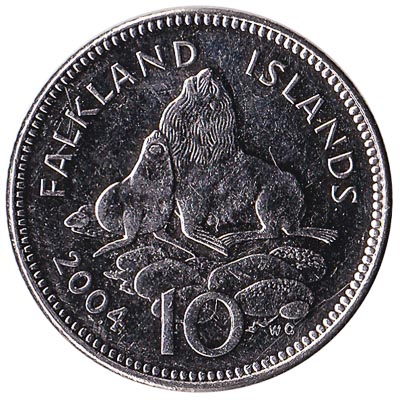 10 pence coin Falkland Islands