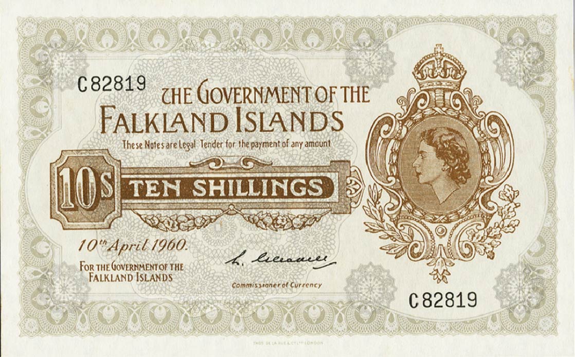 10 Shillings banknote Falkland Islands