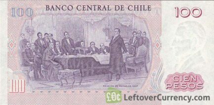 100 Chilean Pesos banknote (Diego Portales)